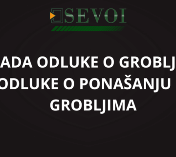 Odluke o grobljima i odluke o ponašanju na grobljima